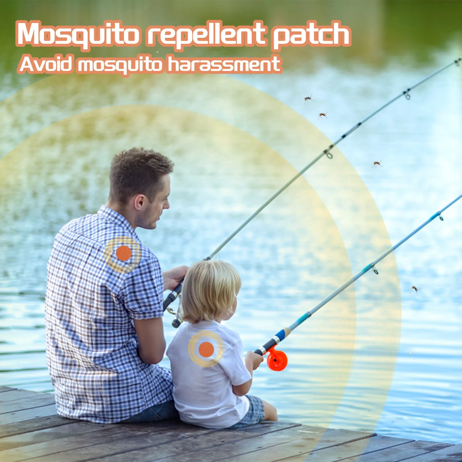120-Pack Mosquito Repellent Patches 3 120 Pcs Baby Mosquito Patch Not Hurting Clothes Anti-Mosquito Bites Stickers 360 Degrees Volatilization For Summer Outdoor Trave 3